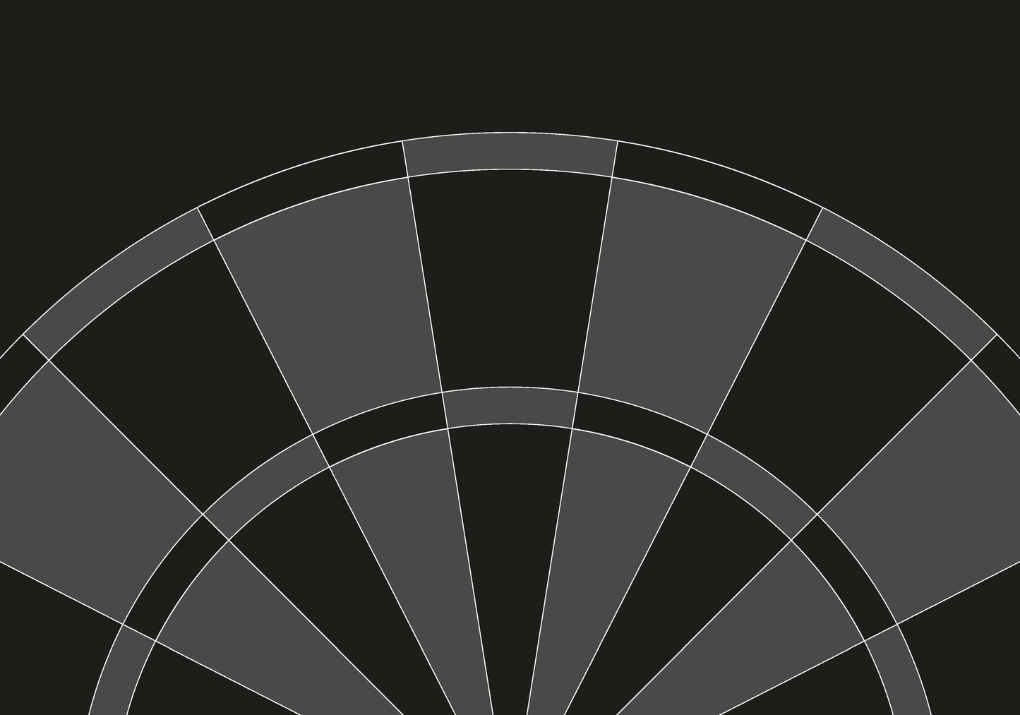 Wandtapete Dart schwarz - Breite 400 cm x Höhe 280 cm - Motiv: Dartboard