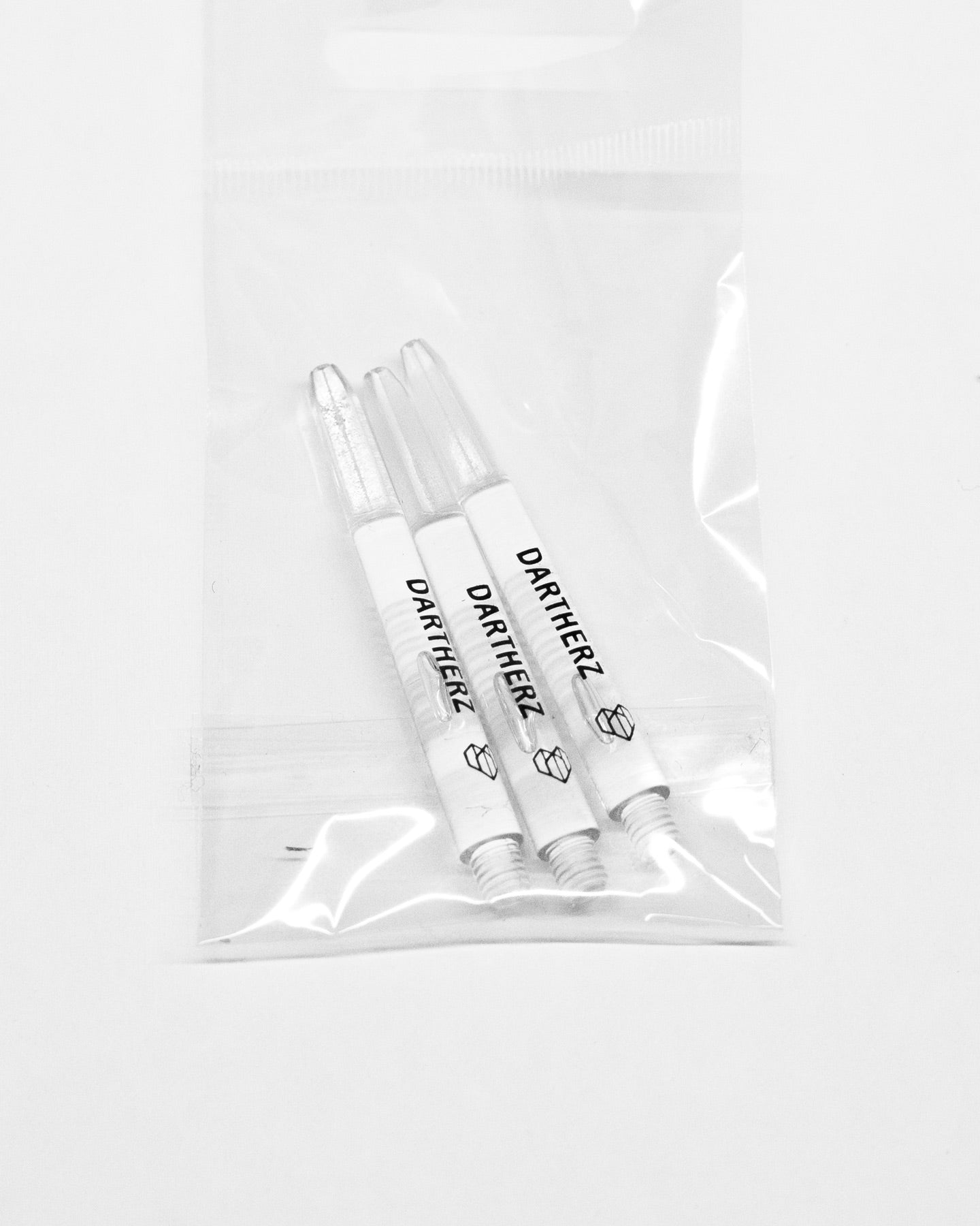 Dartherz Shafts transparent clear 48 mm - Set je 3 Stück
